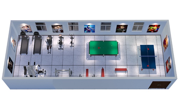 100平方健身房配置方案-广西熊猫体育体育健身器材有限公司